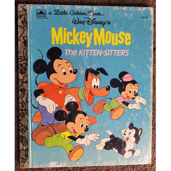 Disney Other - Mickey Mouse "The Kitten Sitters" Book Vintage 1976